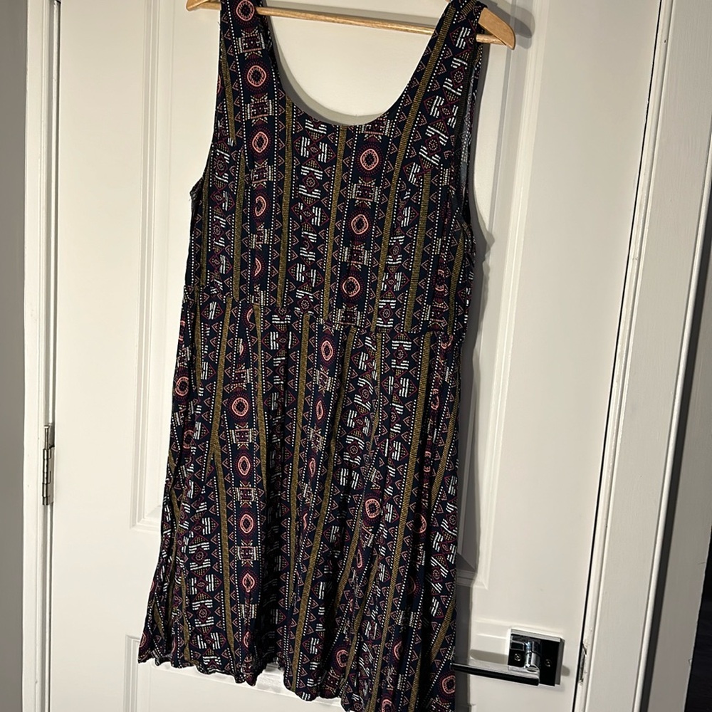 Patterned Mini Dress
